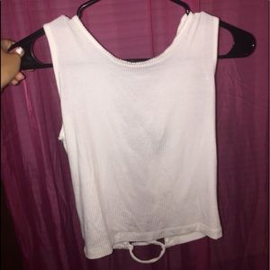 White Crop Tank
